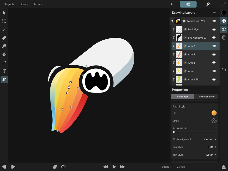 #8. ToonSquid (iOS) Podle: Keiwan Donyagard