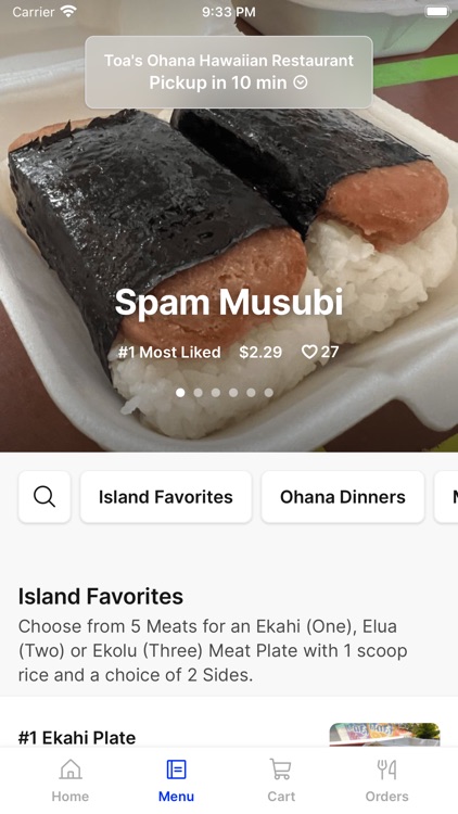 Toa's Ohana Hawaiian