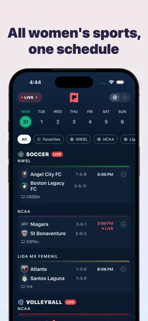 Now Playing: Women's Sports screenshot 1