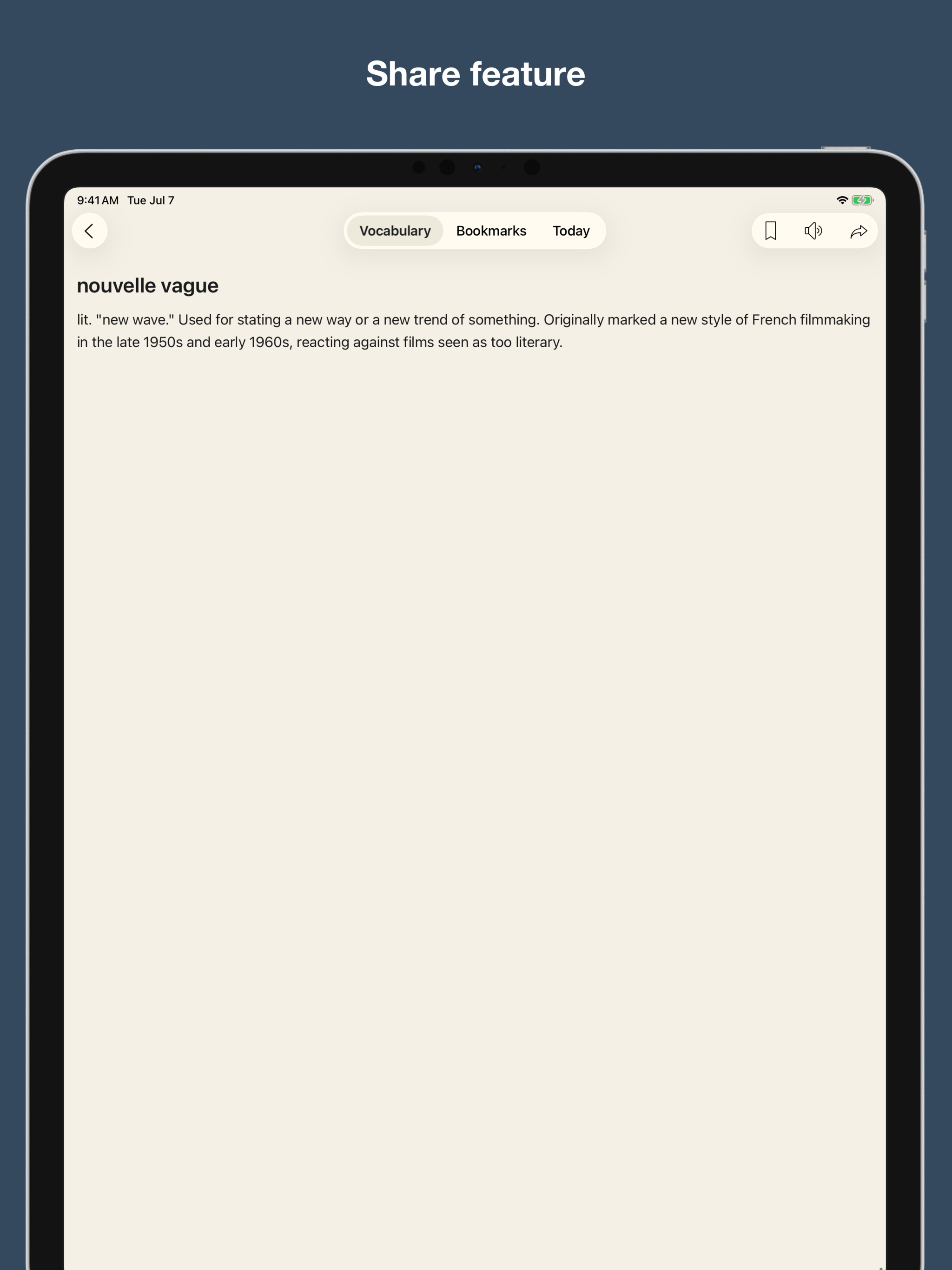 French vocabulary in English screenshot 10