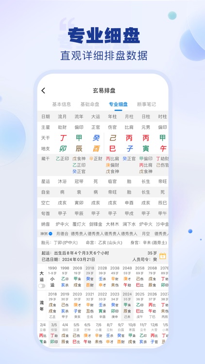 玄易排盘-八字周易算命玄学国学排盘APP