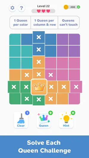 Place Queens - Logic Puzzle screenshot 4