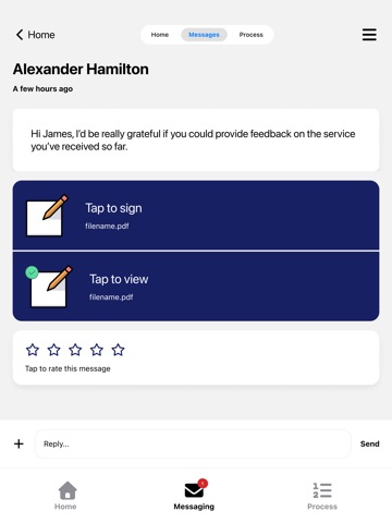 Felix Legal iPad screenshot