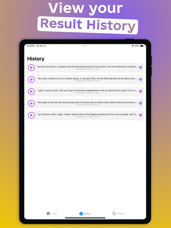 My Voice - Text To Speech iPad screenshot 4 - Utilities app