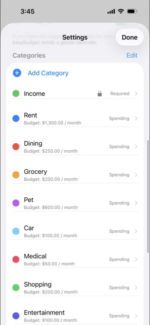 EasyBudget: Cash Flow screenshot 4