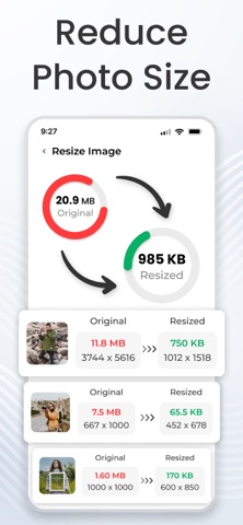 Photo Resizer - Resize Image iPhone screenshot