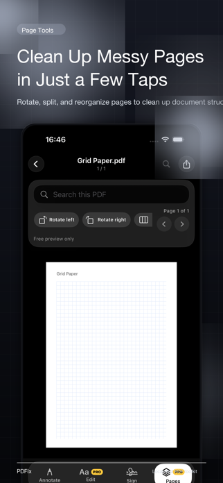 PDFix: PDF Scanner & Editor Screenshot 4 of 7
