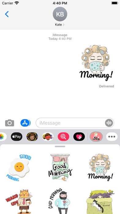 Happy Good Morning Stickers Screenshot