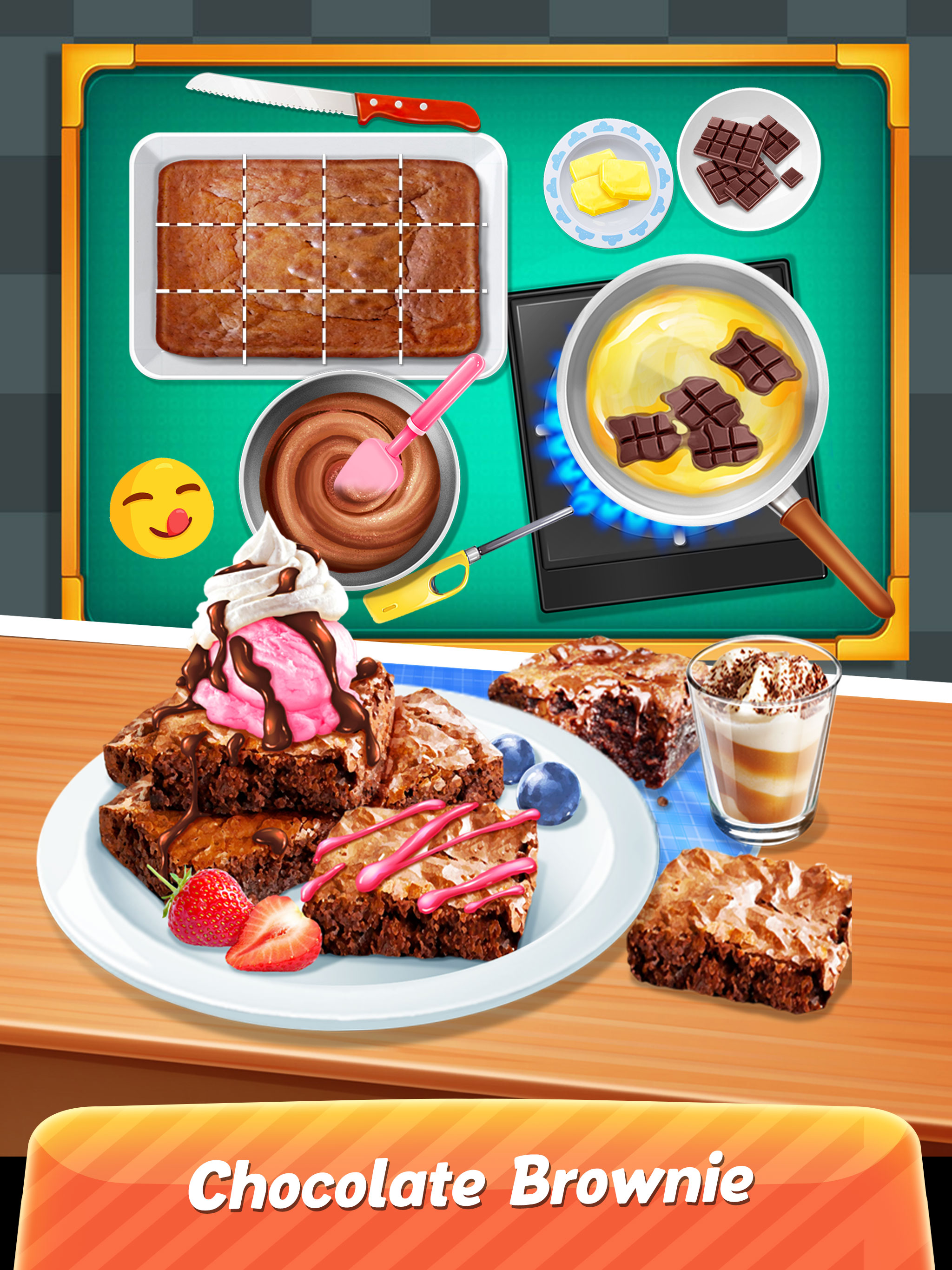 Ice Cream Chocolate Brownie