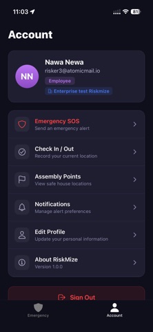 RiskMize screenshot
