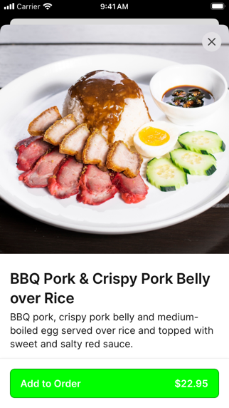 Bai Tong Thai Street Cafe iPhone screenshot 4 - Food & Drink app