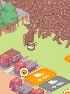 Idle Lumbercat - Wood Games iPad image 1