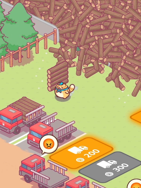 Idle Lumbercat - Wood Games screenshot 6