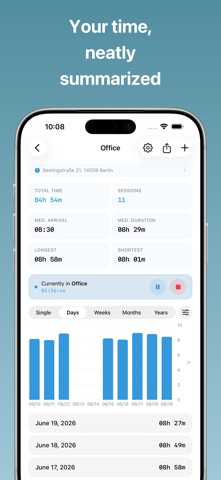 Time Tracker - Geofy Screenshot 3 of 6