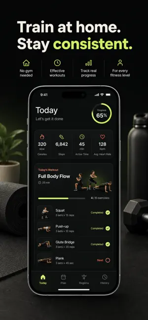 FitSet - Home Workouts screenshot 1