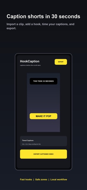 Hook Caption screenshot 1