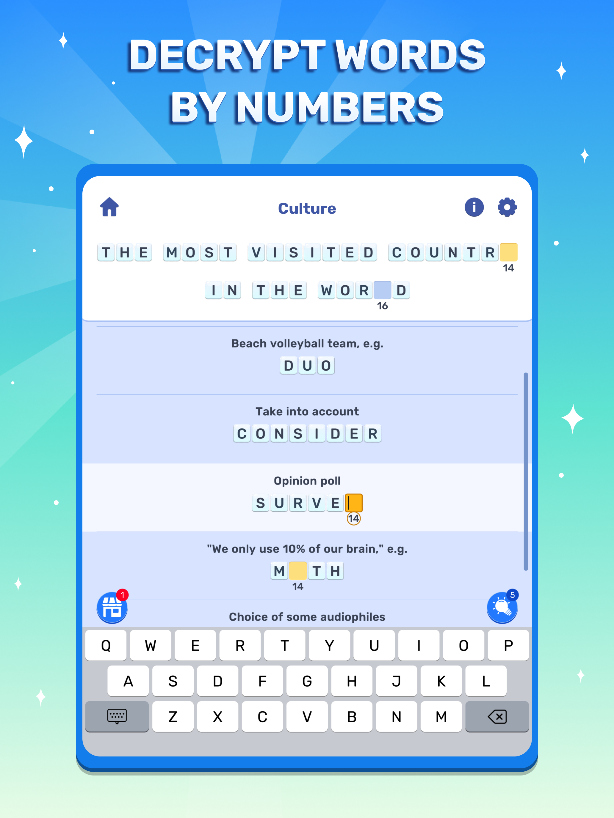 Cryptogram Clues: Word Puzzles screenshot 7