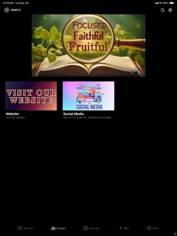 Word of Faith Love Center iPad screenshot