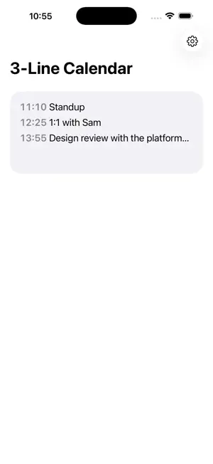 3-Line Calendar for Watch Face screenshot 3