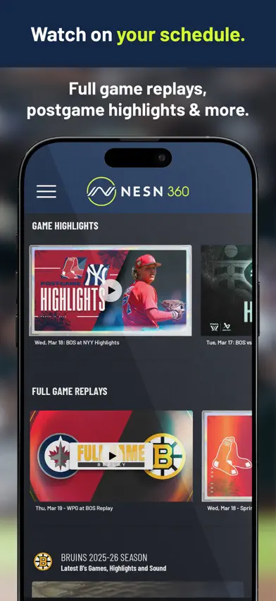 NESN 360 screenshot 3