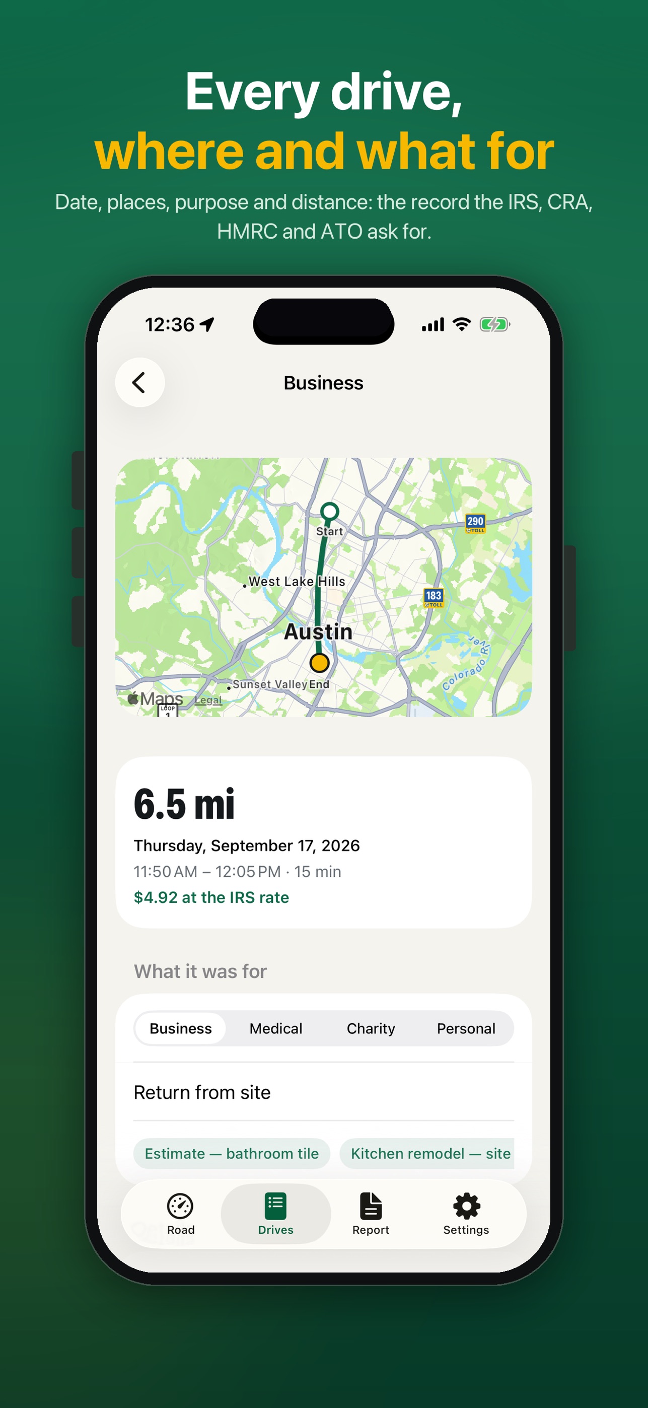 Screenshot 2 of Odotally: Mileage Tracker