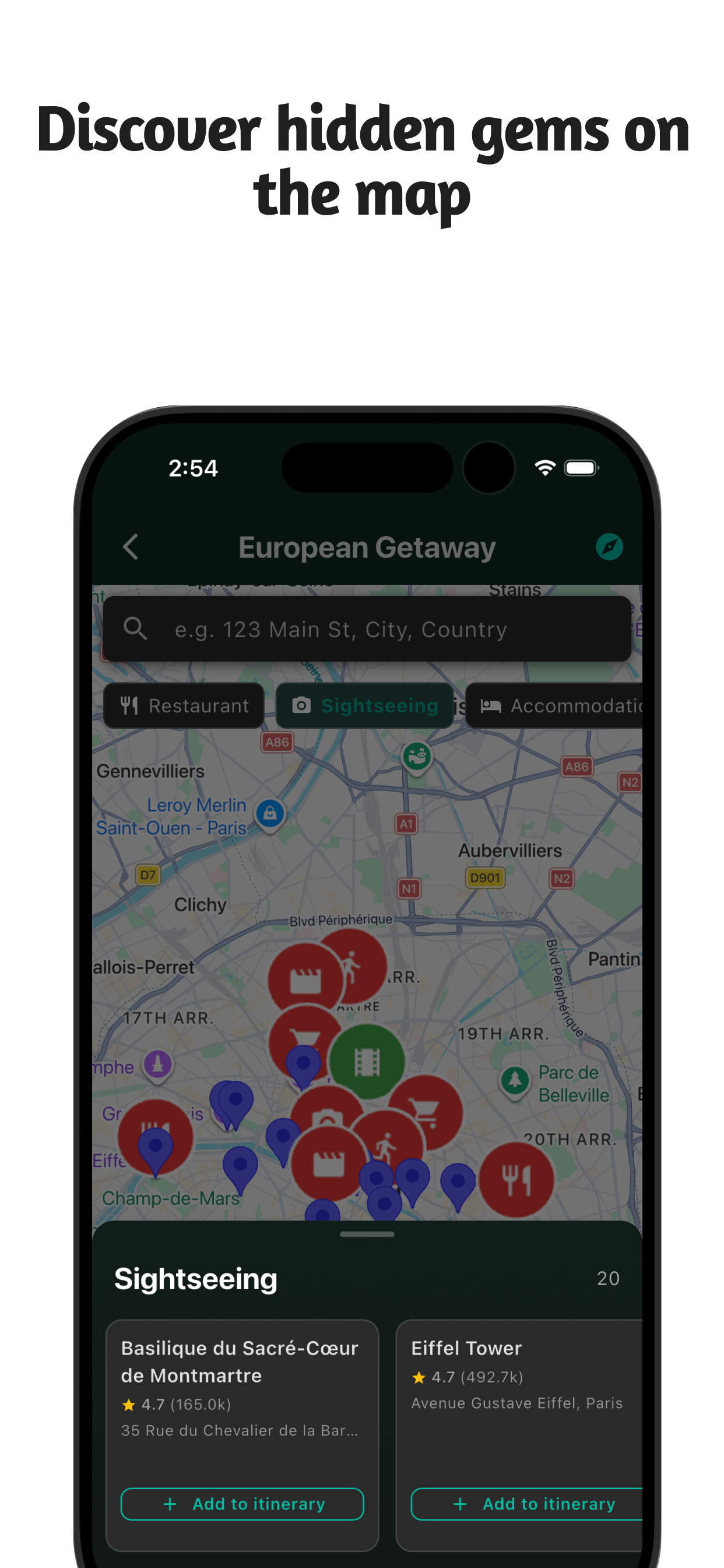 Itinerary planner: RoamR screenshot 5