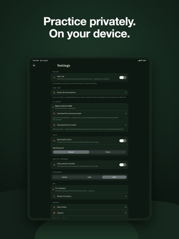 Speak English: AI Conversation iPad screenshot