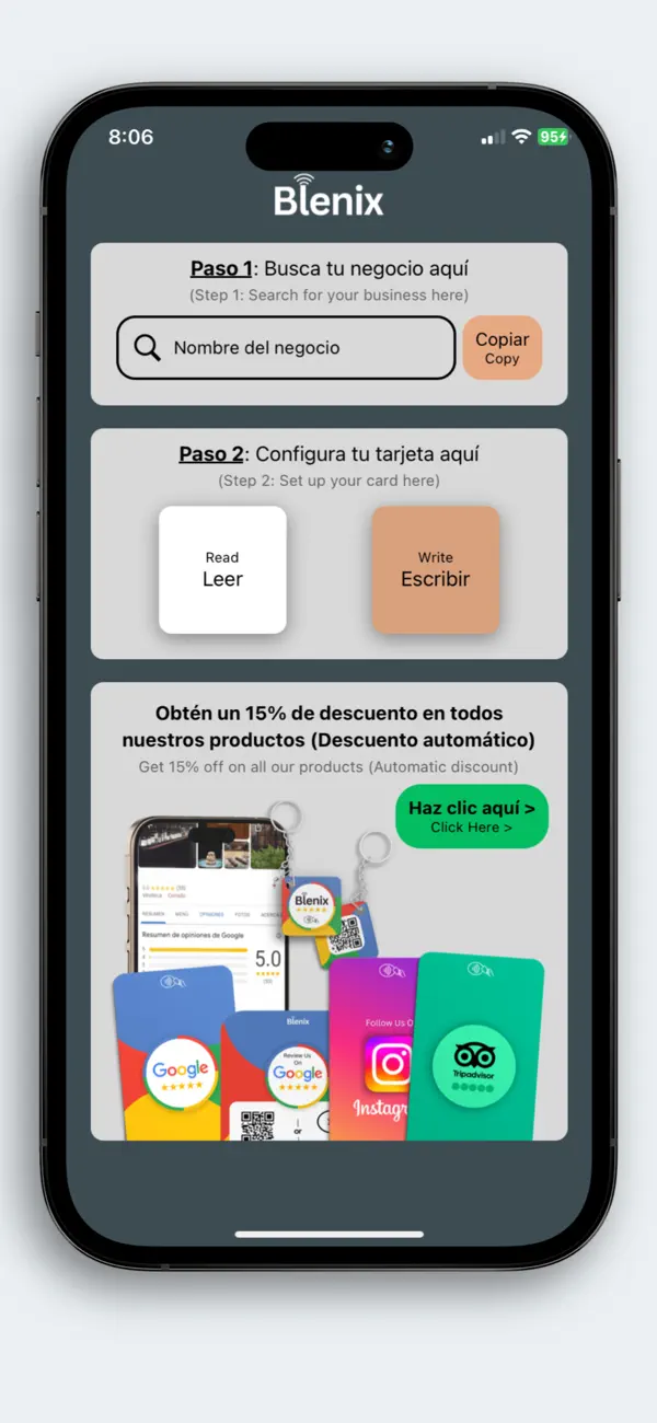 Screenshot #1 pour Blenix NFC Tools