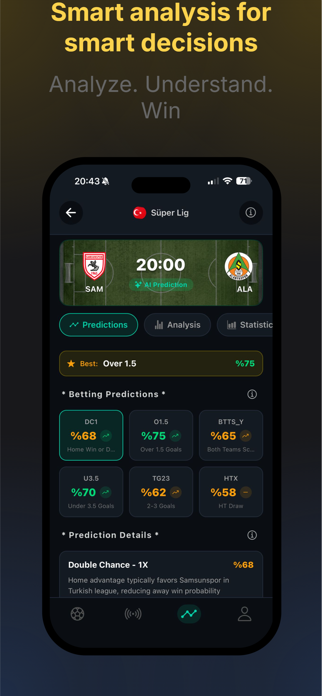 Match Score Analysis -Goalwise Screenshot 3 of 4