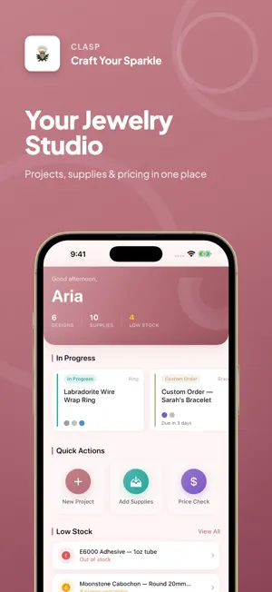 Jewelry Making Tracker - Clasp screenshot 1