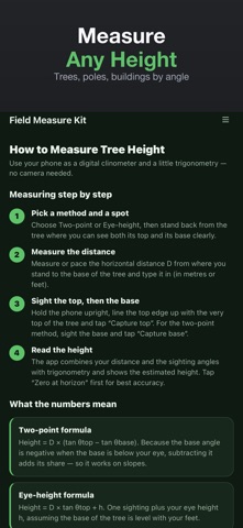 Tree Height Meter Screenshot 1 of 3