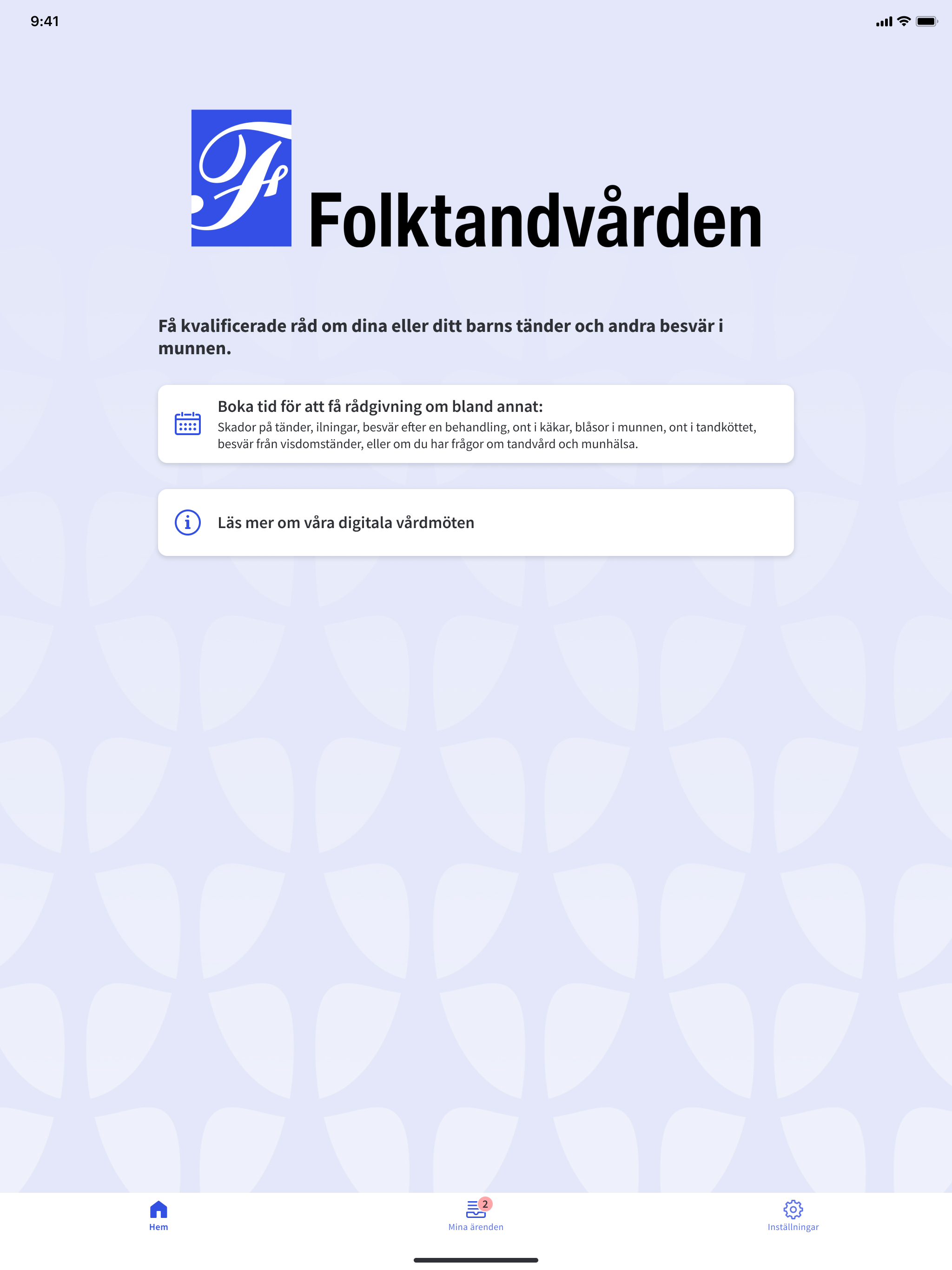 Folktandvården Sthlm vårdmöte screenshot 4
