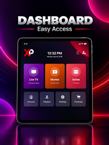 XP IPTV iPad screenshot 1