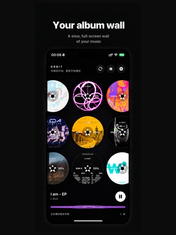 Vinyl Music Player · Orbit iPad screenshot