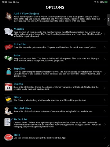 Epoxy Resin Database iPad screenshot