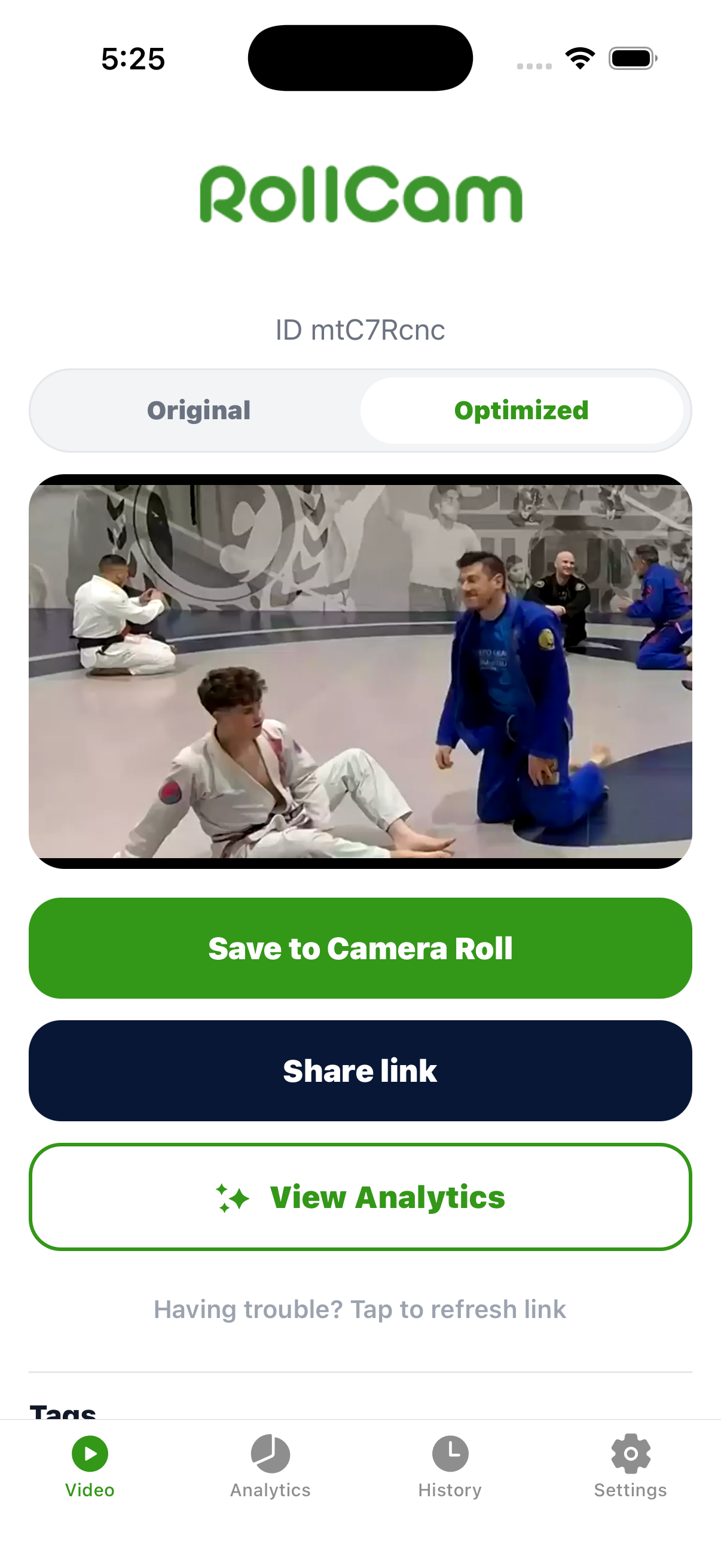 RollCam BJJ screenshot 5