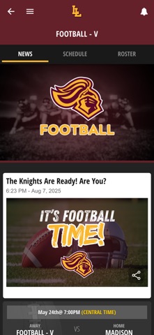 Las Lomas Knights Athletics screenshot