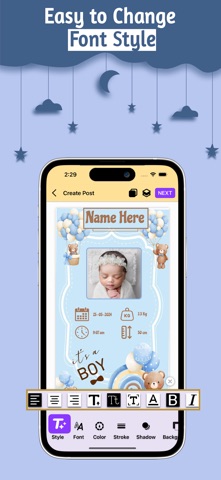 New Born and Birthday Photo screenshot