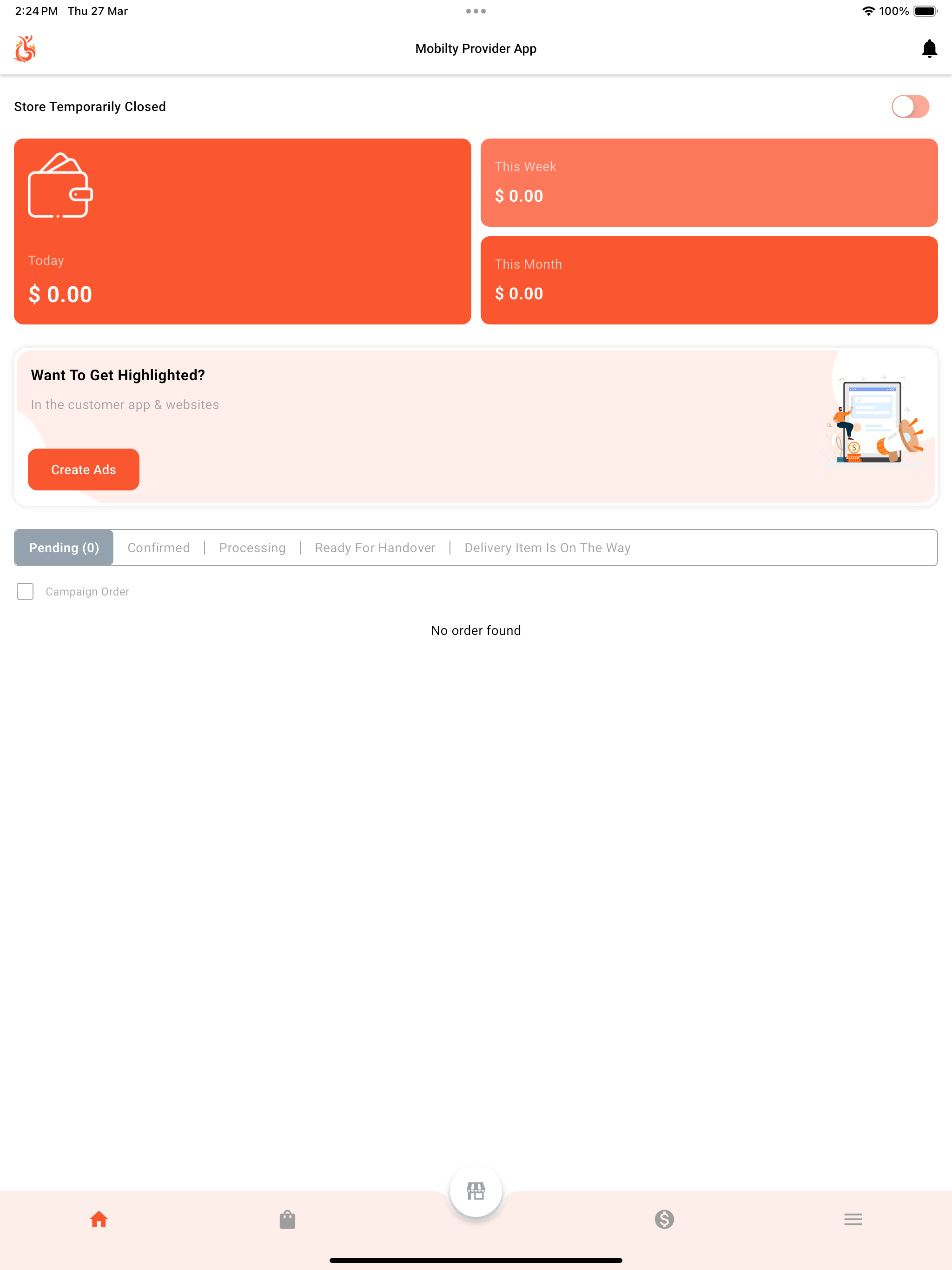 Mobilty Provider App