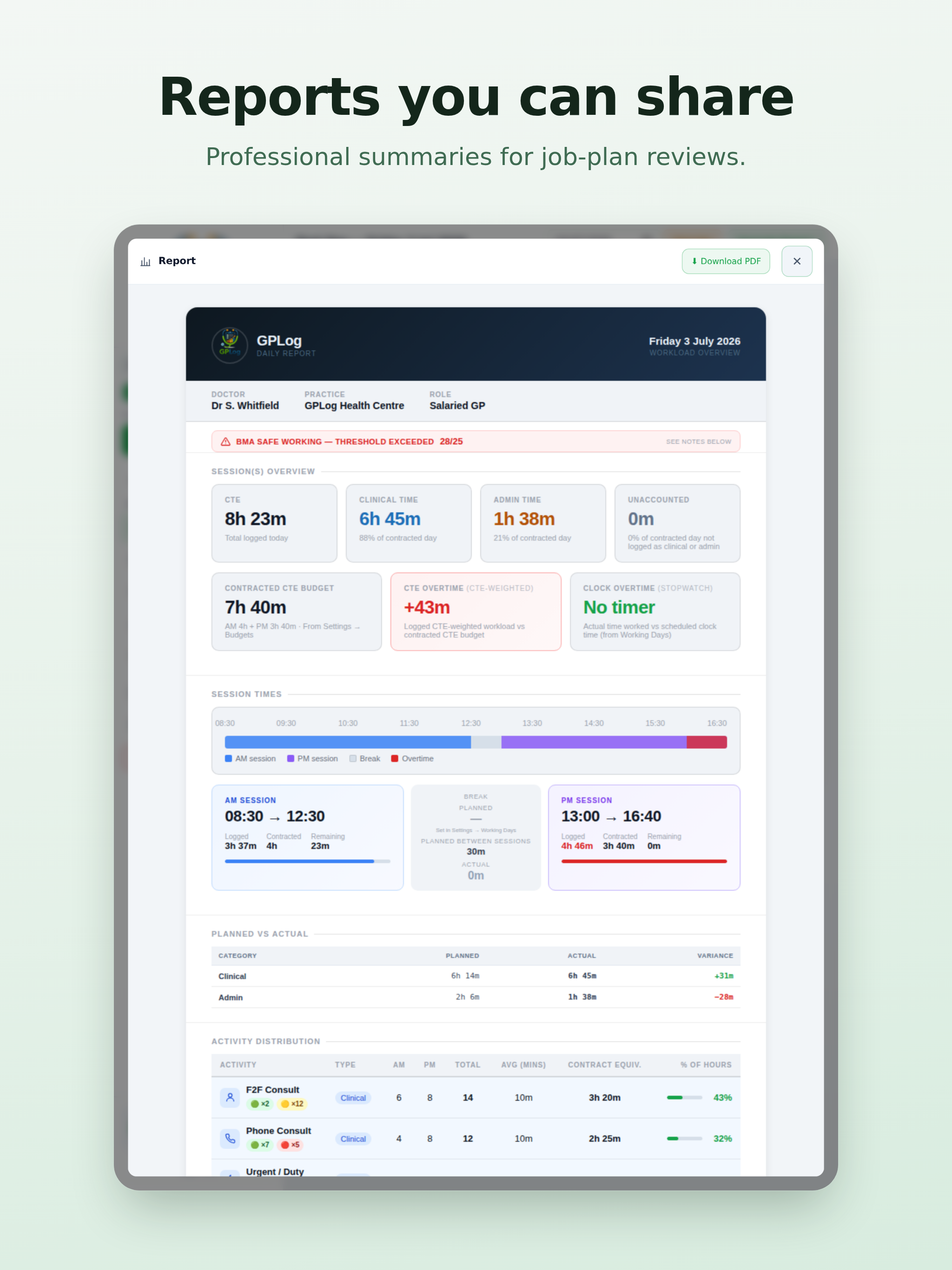 GPLog: GP Workload Tracker screenshot 5