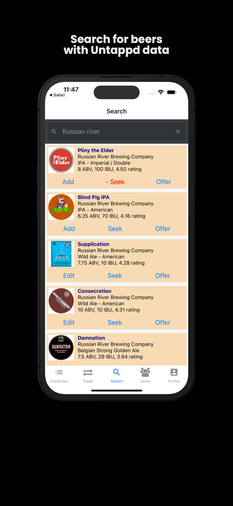 BeerXchange screenshot 2