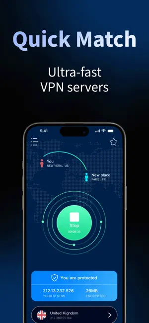 VPN - Fast VPN Super wind screenshot 2