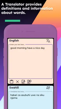 English Swahili Translator iPhone image 3
