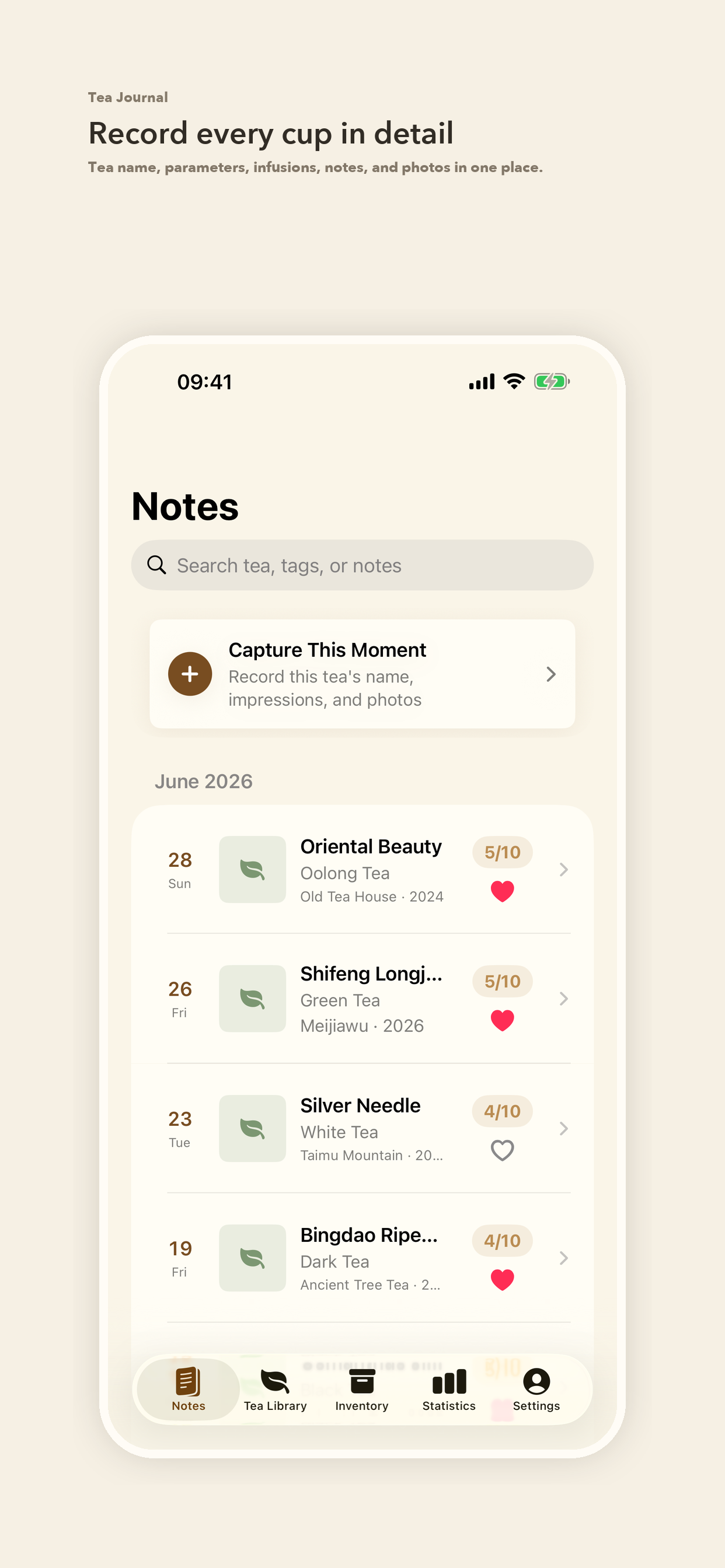 Tea Tracker - Steep Notes screenshot 3