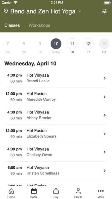 Bend and Zen Hot Yoga Screenshot