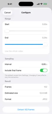 FrameShot: Video to Frames screenshot 2
