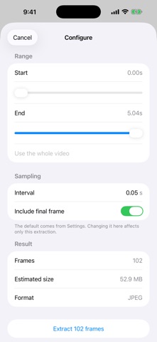 FrameShot: Video to Frames Screenshot 2 of 3