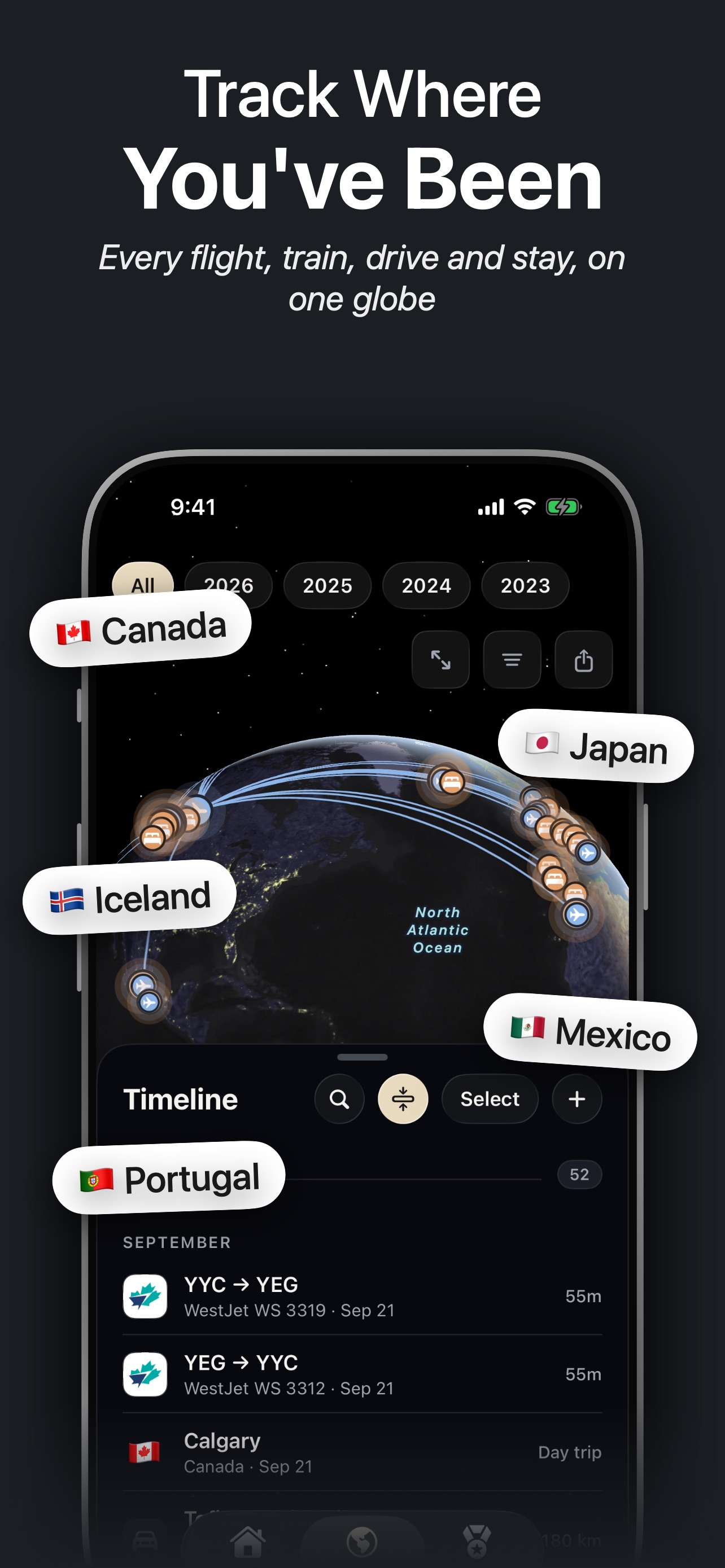 Screenshot 1 of Everwent: Travel History