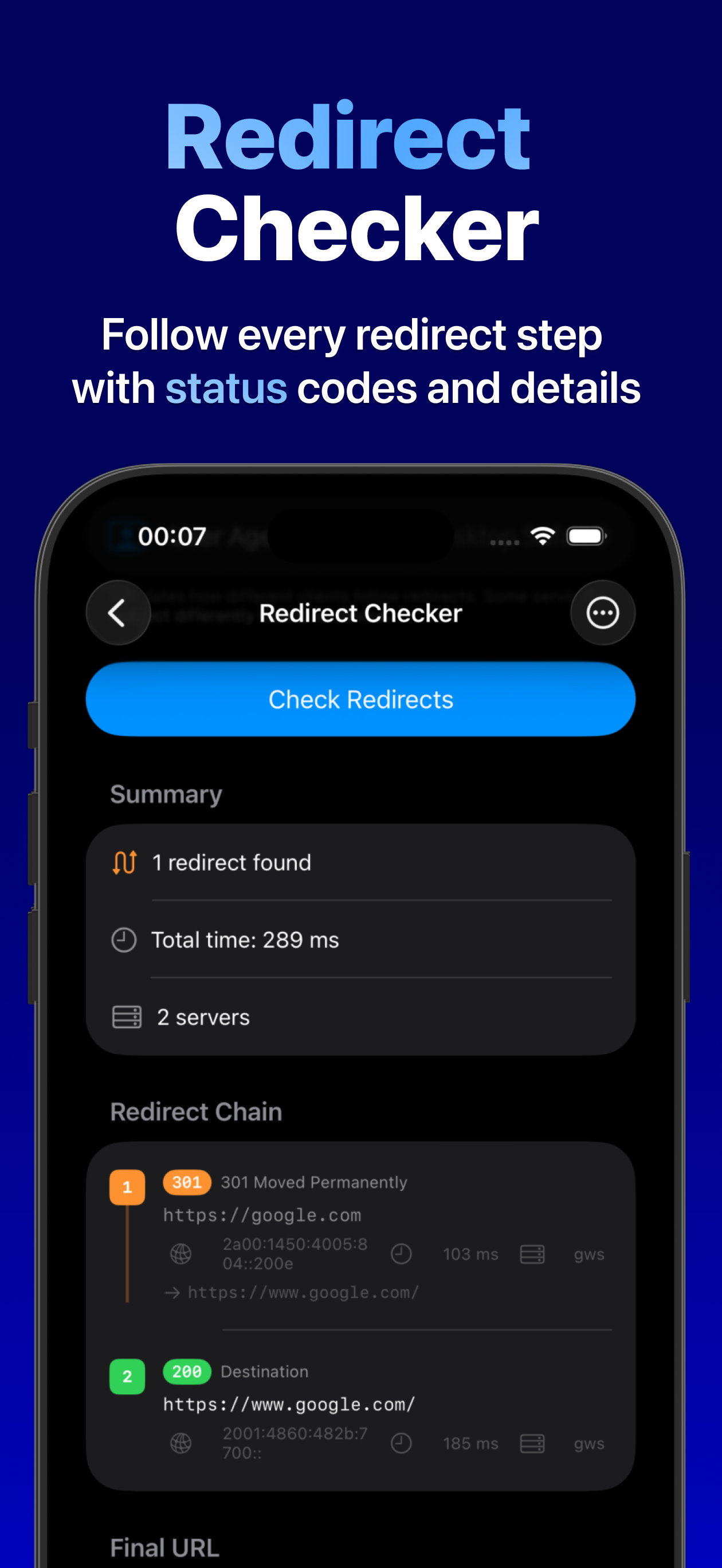 URL Inspector & Link Tester