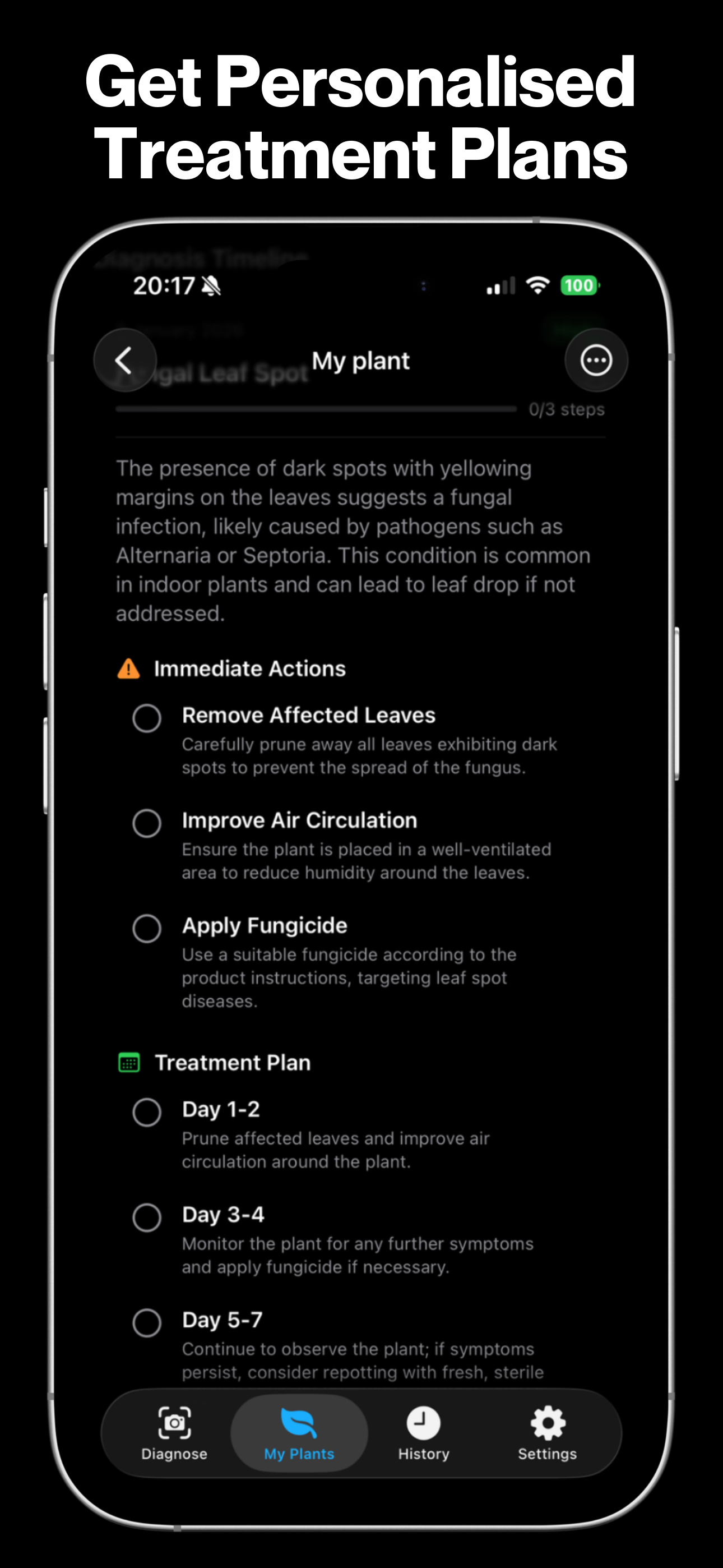 Plant Disease Identifier Scan